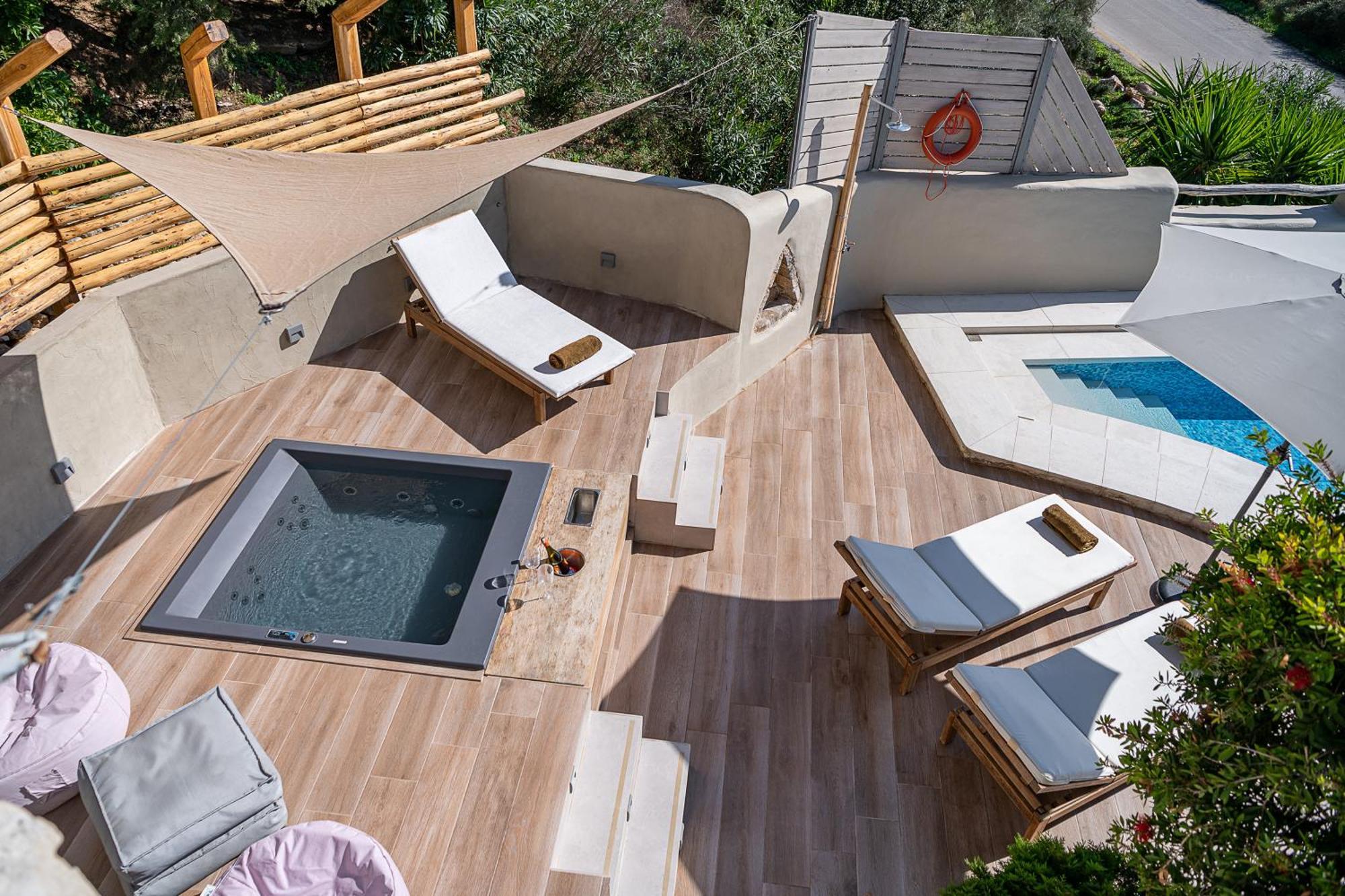 Verekinthos Villas - Pool, Hot Tub, Bbq, Kids Playground, Stunning Mountain Views Jerólakosz Kültér fotó
